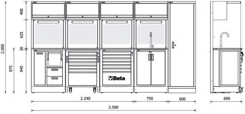 BETA RSC50 H műhelyberendezés összeállítás