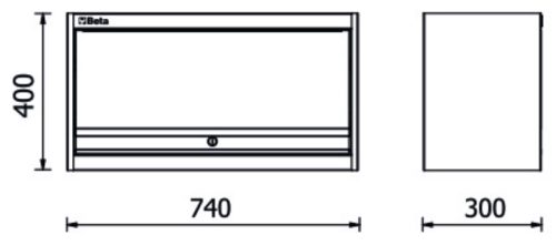 Beta RSC50 PM Faliszekrény az RSC50 műhelyberendezés összeállításhoz