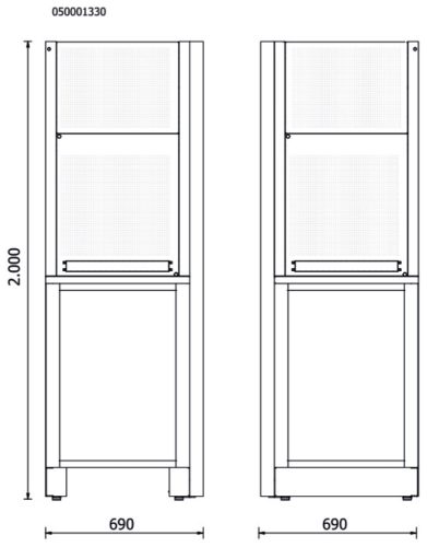 BETA RSC50 AC Önálló teljes sarok az RSC50 műhelyberendezés összeállításhoz