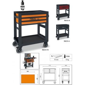 Beta RSC51-R 3 fiókos szerszámkocsi