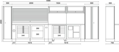 Beta C55 teljes műhelyberendezés összeállítás RSC55