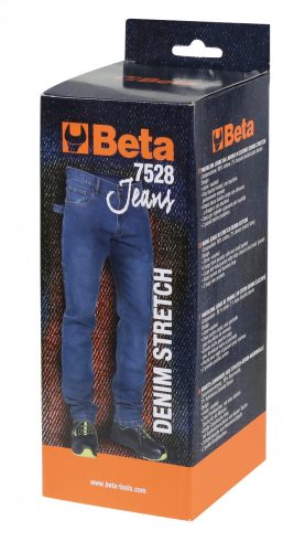 Beta 7528 Elasztikus farmernadrág (munkaruha) XS