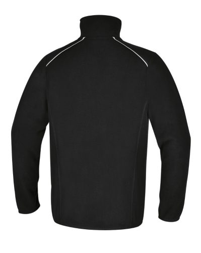 Beta 7636N/XS Mikropolár pulóver rövid cipzárral, 180 g/m2
fekete, fényvisszaverő részekkel
