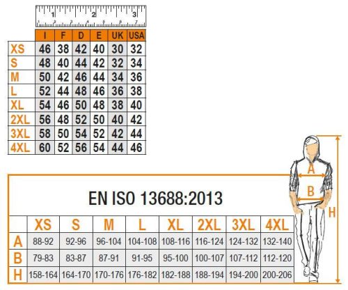 Beta 7861G XXL-BERMUDA MUNKANADRÁG, SZÜRKE