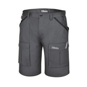Beta 7931MG XS Bermuda munkanadrág, 100% pamut, szürke
