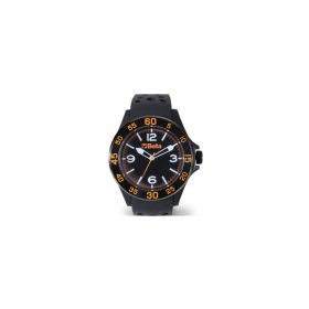   Beta 9593W Analóg óra, soft touch műanyag ház acélgyűrűvel, vízálló 3 ATM, szilikon szíj