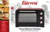 Girmi FE30 Elektromos légkeveréses sütő, 1600W, 30 literes