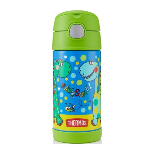 Thermos FUNtainer gyerek termosz szívószállal - dinoszaurusz - 355ml