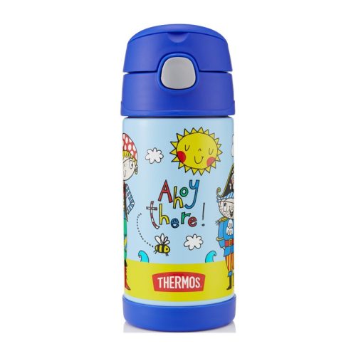 Thermos FUNtainer gyerek termosz szívószállal - kalóz - 355ml