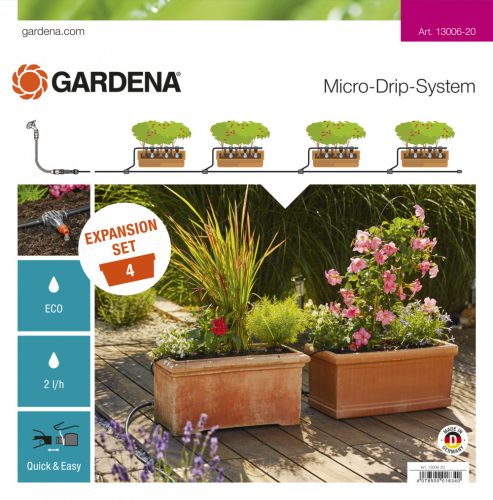 Gardena Micro-Drip-System bővítő készlet cserepes növényekhez, XL méret