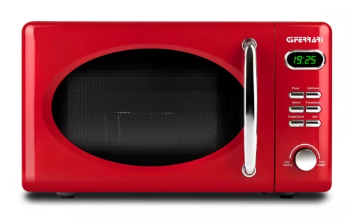 G3 Ferrari G10155 SAPORMIO VINTAGE Mikrohullámú sütő, 20 liter, 1.150W - piros