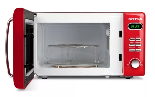 G3 Ferrari G10155 SAPORMIO VINTAGE Mikrohullámú sütő, 20 liter, 1.150W - piros