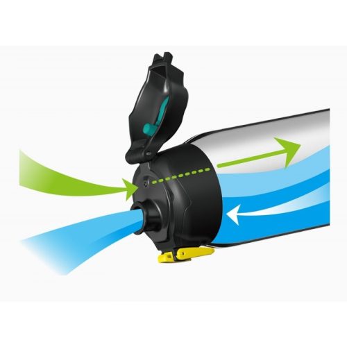 Thermos Sport hidratáló termosz, szíjjal - fekete-sárga - 1,5l