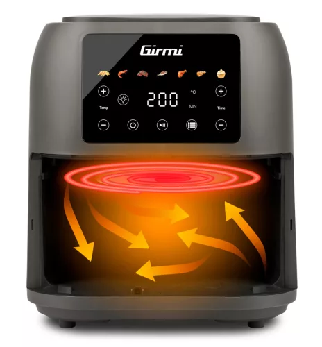 Girmi FG92 Forrólevegős sütő Ecofrit Deep technológiával, 1700W, 8 literes
