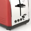 Girmi TP57 piros kenyérpirító, 3 funkcióval, 750-850 W