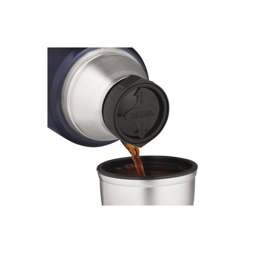 Thermos Style termosz italokra, fogóval - sötétkék - 1,2l