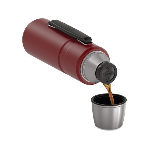 Thermos Style termosz italokra, fogóval - rustic red - 1,2l
