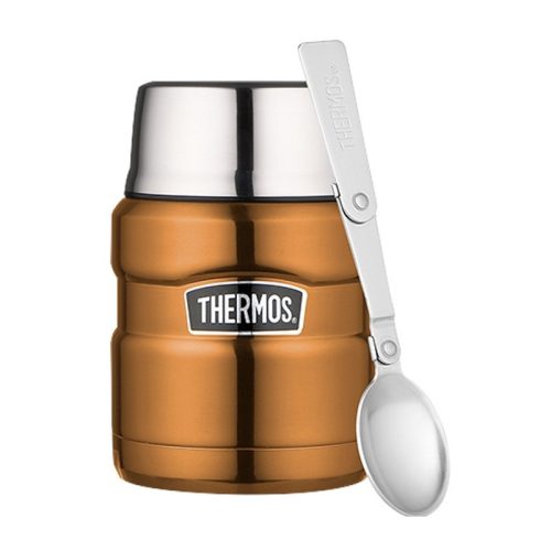Thermos Style termosz ételre bögrével - rézszínű - 470ml