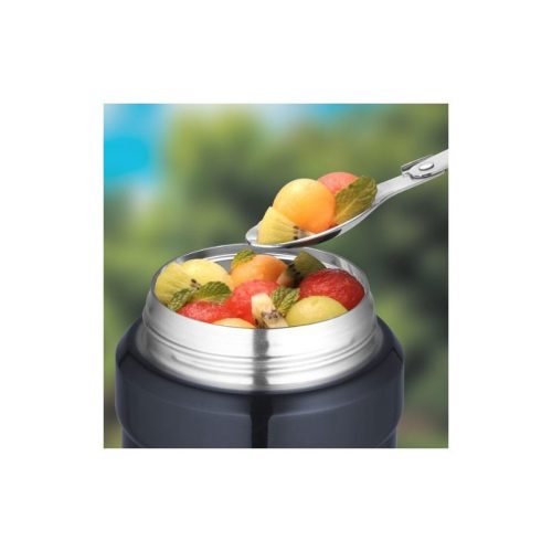 Thermos Style termosz ételre bögrével - fémszürke - 470ml