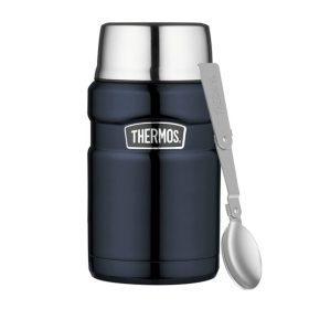   Thermos Style termosz ételre összerakható kanállal és bögrével - sötétkék - 710ml