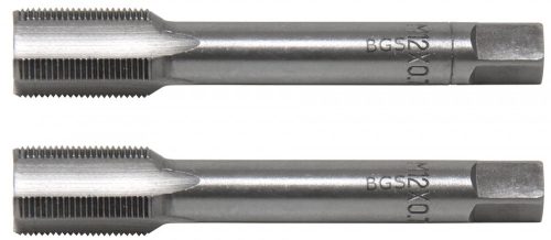 BGS technic 2 részes menetfúró szár készlet, M12x0.75, előfúró és fő menetfúró (BGS 1900-M12X0.75-B)