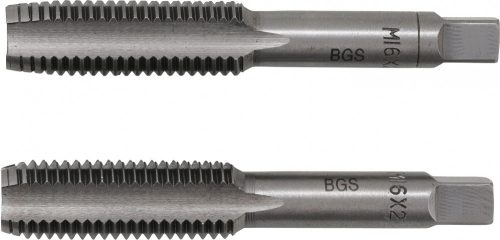 BGS Technic Menetfúró | Elő- és készrevágó | M6 x 2,0 | 2 darabos (BGS 1900-M16X2.0-B)