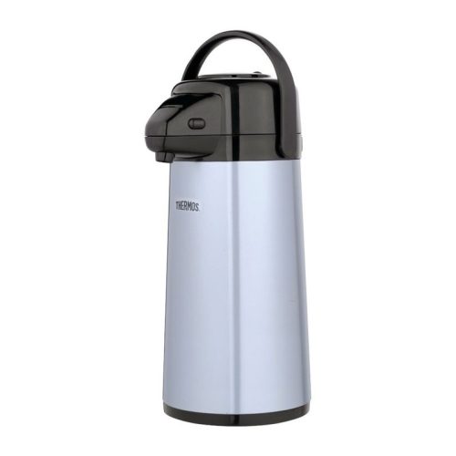 Thermos üveg termoforraló szivattyúval - fémszürke - 1,9l