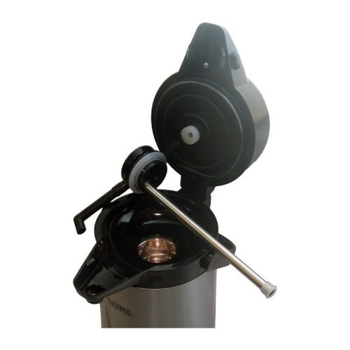 Thermos üveg termoforraló szivattyúval - fémszürke - 1,9l