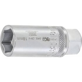   BGS technic Gyújtógyertya kulcs biztosító rugóval, 6 pontos, 18mm (BGS 2402)