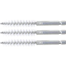  BGS technic Nylonkefe készlet | 11 mm | 1/4" | 3 darabos | a BGS 3078 kefekészlethez (BGS 3078-11-N)