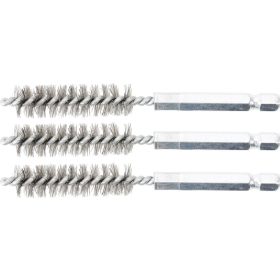   BGS technic Acélkefe készlet | 12 mm | 1/4" | 3 darabos | a BGS 3078 kefekészlethez (BGS 3078-12-S)