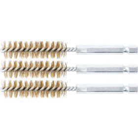  BGS technic Sárgarézkefe készlet | 13 mm | 1/4" | 3 darabos | a BGS 3078 kefekészlethez (BGS 3078-13-M)