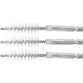   BGS technic Nylonkefe készlet | 14 mm | 1/4" | 3 darabos | a BGS 3078 kefekészlethez (BGS 3078-14-N)