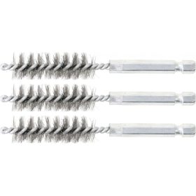   BGS technic Acélkefe készlet | 14 mm | 1/4" | 3 darabos | a BGS 3078 kefekészlethez (BGS 3078-14-S)