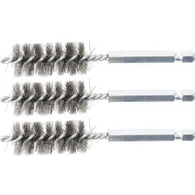   BGS technic Acélkefe készlet | 17 mm | 1/4" | 3 darabos | a BGS 3078 kefekészlethez (BGS 3078-17-S)