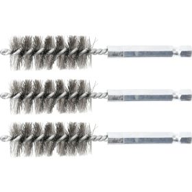   BGS technic Acélkefe készlet | 18 mm | 1/4" | 3 darabos | a BGS 3078 kefekészlethez (BGS 3078-18-S)