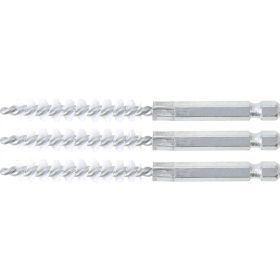   BGS technic Nylonkefe készlet | 9 mm | 1/4" | 3 darabos | a BGS 3078 kefekészlethez (BGS 3078-9-N)