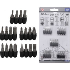 Kraftmann 20 részes bit készlet, 1/4" (BGS 4830)