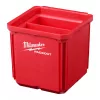 Milwaukee PACKOUT™ tároló doboz kivehető elválasztóval és belső tálcával, 102 x 102 x 102 mm, 2 db/csomag