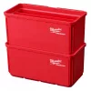 Milwaukee PACKOUT™ tároló doboz kivehető elválasztóval és belső tálcával, 203 x 102 x 102 mm, 2 db/csomag