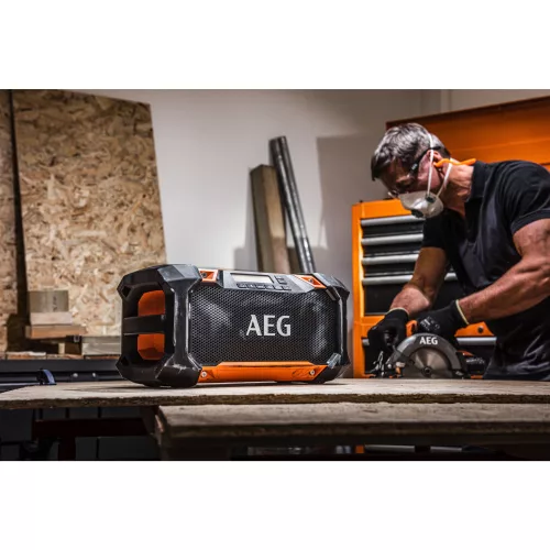 AEG BR SP18-0 akkus bluetoth rádió (akku és töltő nélkül)