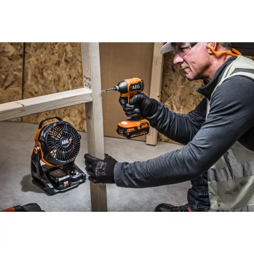 AEG BAF 18-0 akkus ventilátor (akku és töltő nélkül)