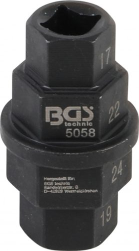 BGS technic Dugókulcs motorbiciklihez 17-24mm, 3/8" (BGS 5058)