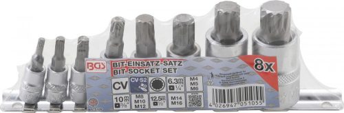 BGS technic 8 részes 3/8" Spline bitfej készlet (BGS 5105)