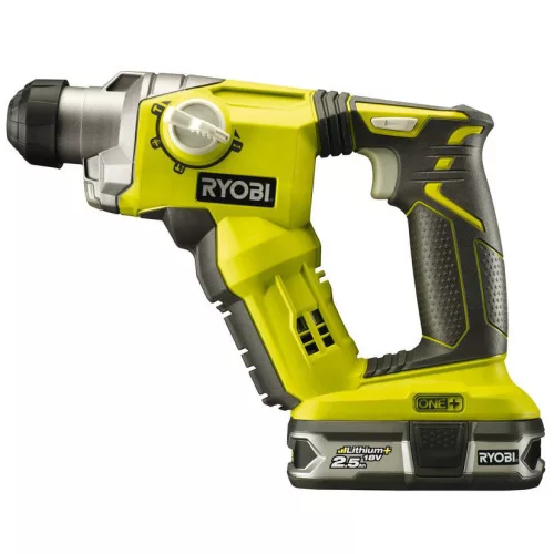 Ryobi R18SDS-125S akkus SDS-plus fúró-vésőkalapács (1 x 2.5 Ah Li-ion akkuval)