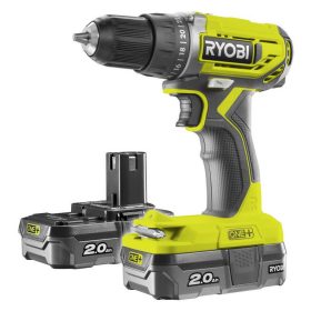   Ryobi R18DD2-220S akkus fúró-csavarozó - 40 Nm (2 x 2.0 Ah Li-ion akkuval)