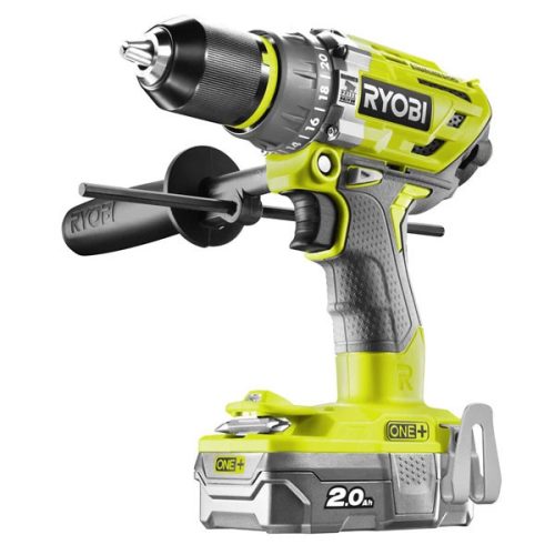 Ryobi R18PD7-220B akkus szénkefe nélküli ütvefúró-csavarozó - 85 Nm (2 x 2.0 Ah Li-ion akkuval)