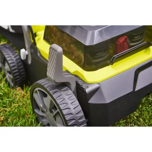 Ryobi RY18SFX35A-240 akkus szénkefe nélküli gyepszellőztető (2 x 4.0 Ah Li-ion akkuval)