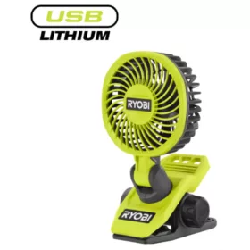   Ryobi RCF4-0 akkus csíptethető ventilátor (akku és USB kábel nélkül) - 4V