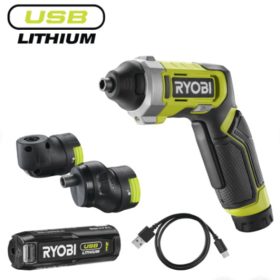   Ryobi RSD4-120TA2 akkus csavarozó két adapterrel (1 x 2.0 Ah USB Li-ion akkuval) - 4V